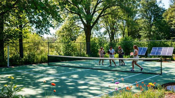 10 astuces pour créer un terrain de pickleball écologique et conforme